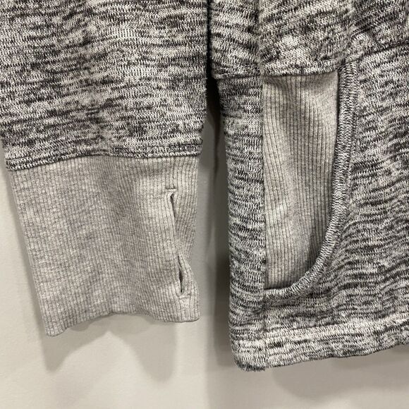 ATHLETA M Gray Batwing & Robin Full Zip Track Jacket Hoodie Athleisure Outdoor - Picture 6 of 16